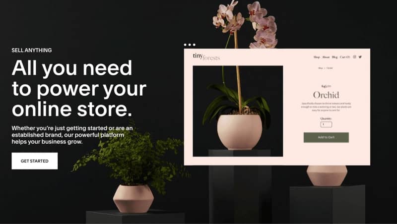 Squarespace home page