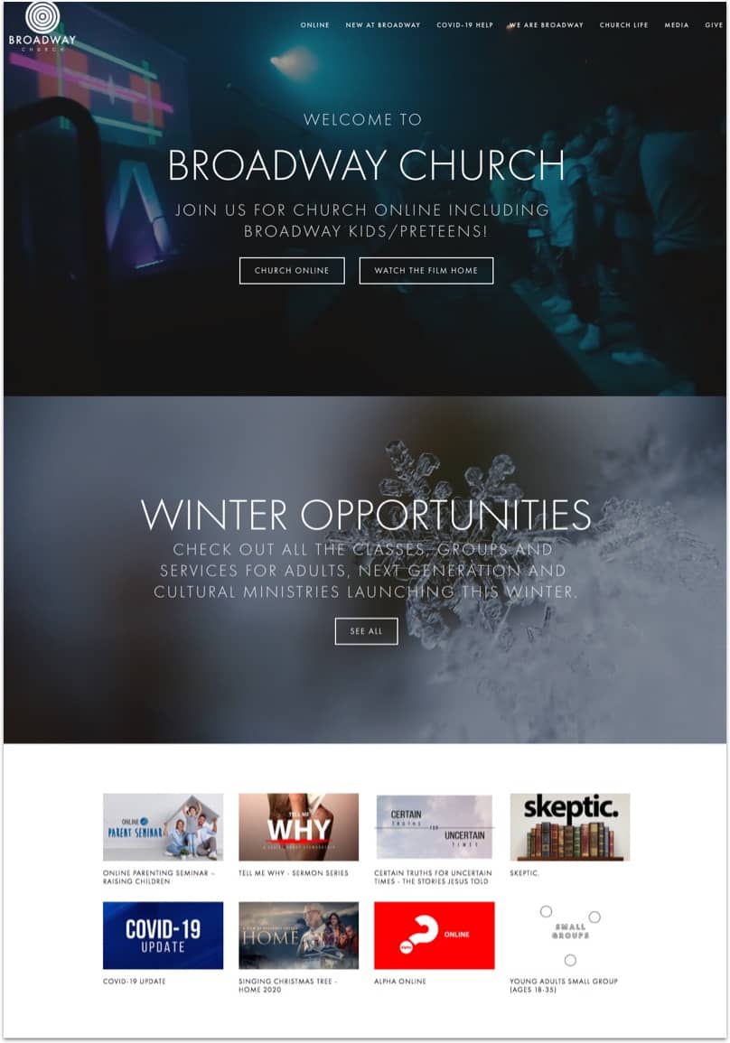 Broadway Church Website