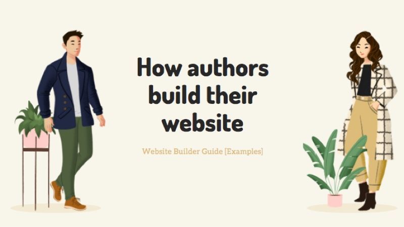 How authors build their personal website