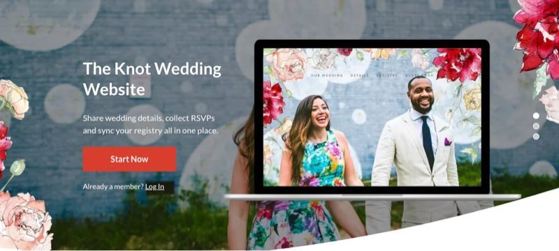 TheKnot home page
