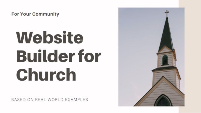 Top 3 Website builder for church
