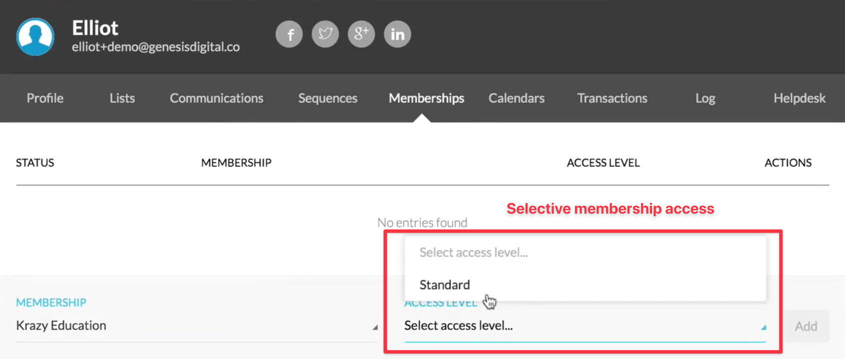 Grant membership access in Kartra