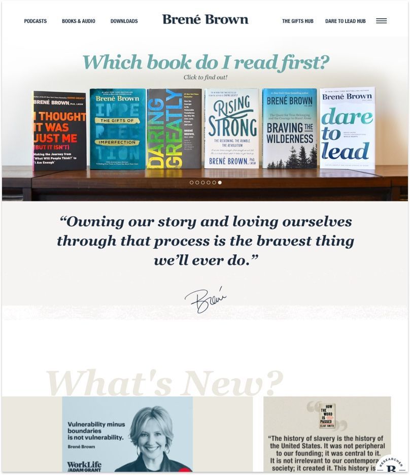 Brené Brown's Website