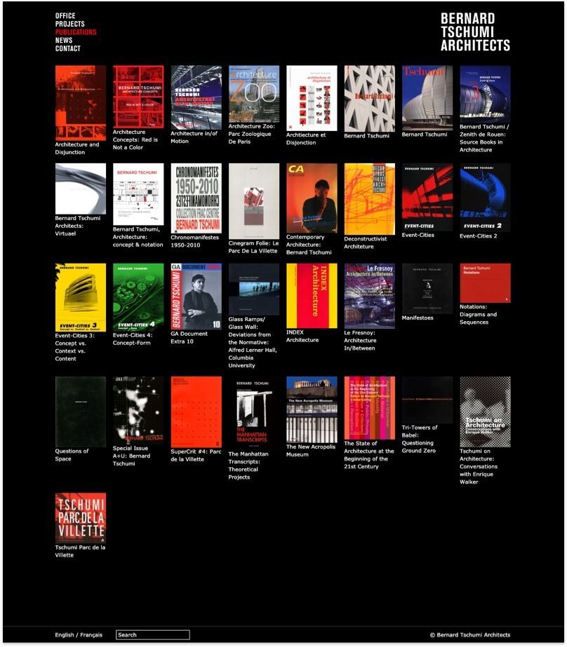 Bernard Tschumi Website