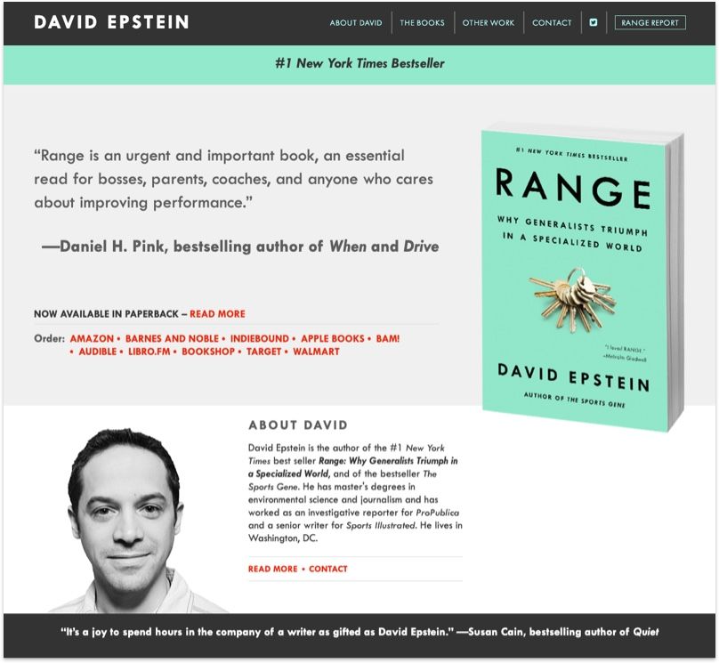 David Epstein's Website