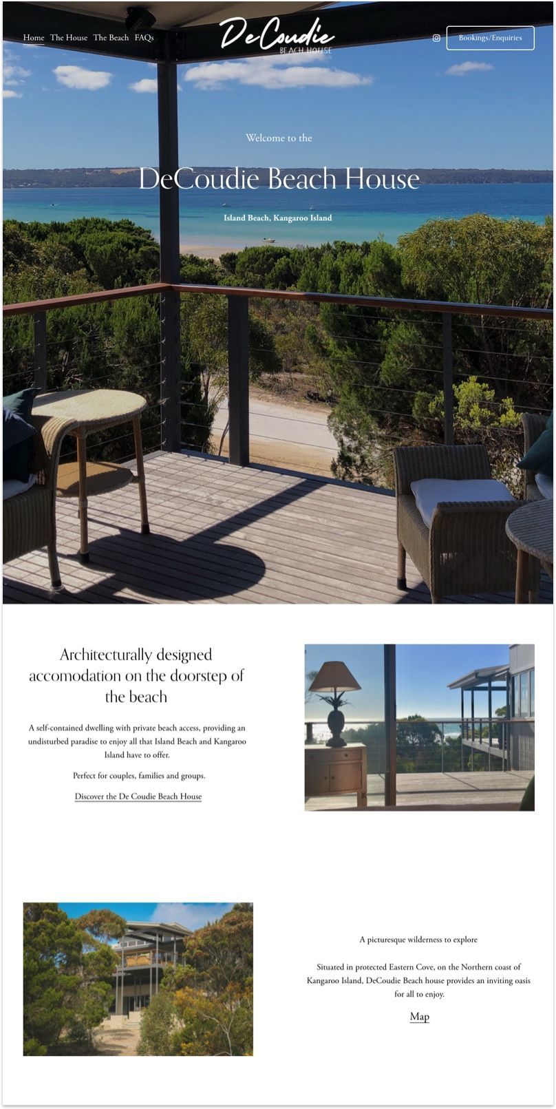 De Coudie Beach House Website