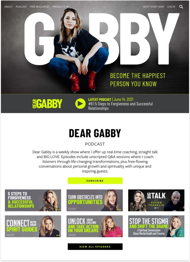 Gabby Bernstein's Website