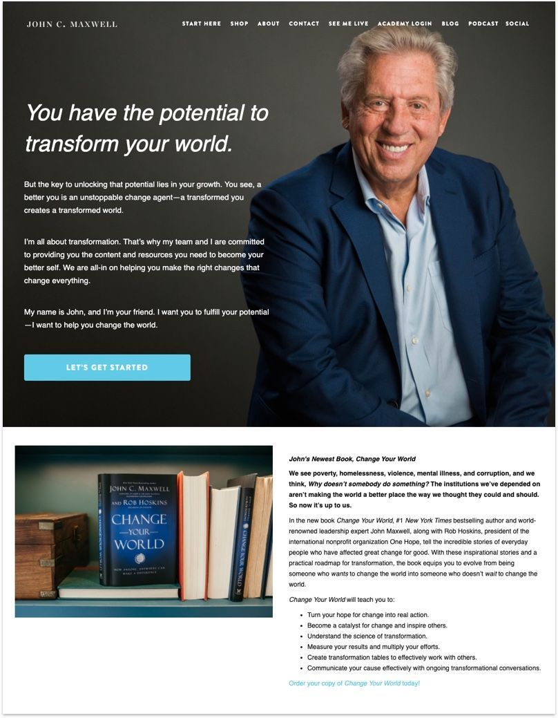 John C. Maxwell's Website