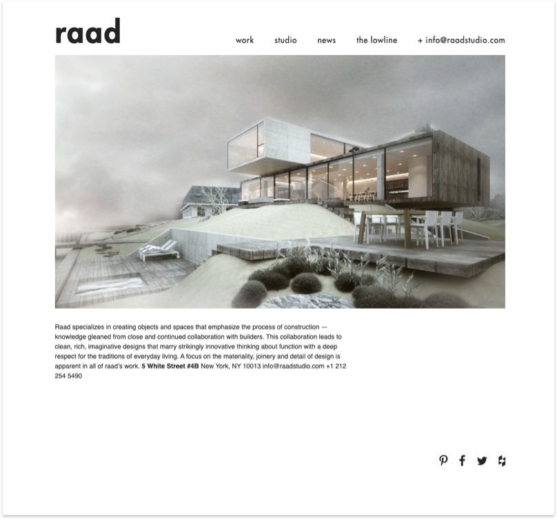 Raad Studio Website