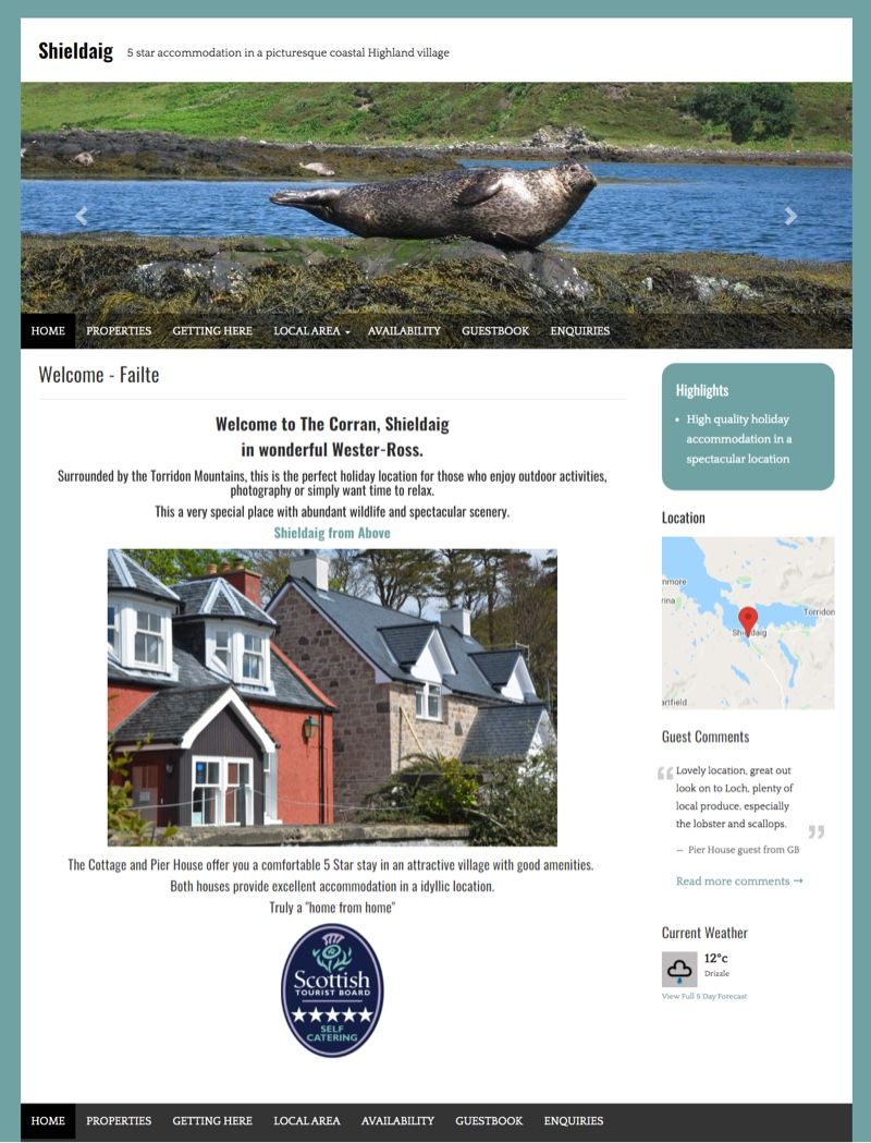 Shieldaig Website