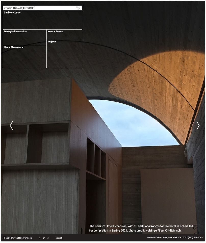 Steven Holl Website