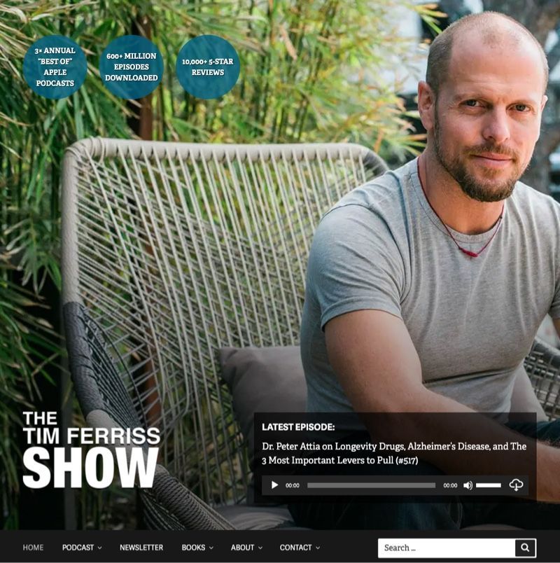 Tim Ferriss Website