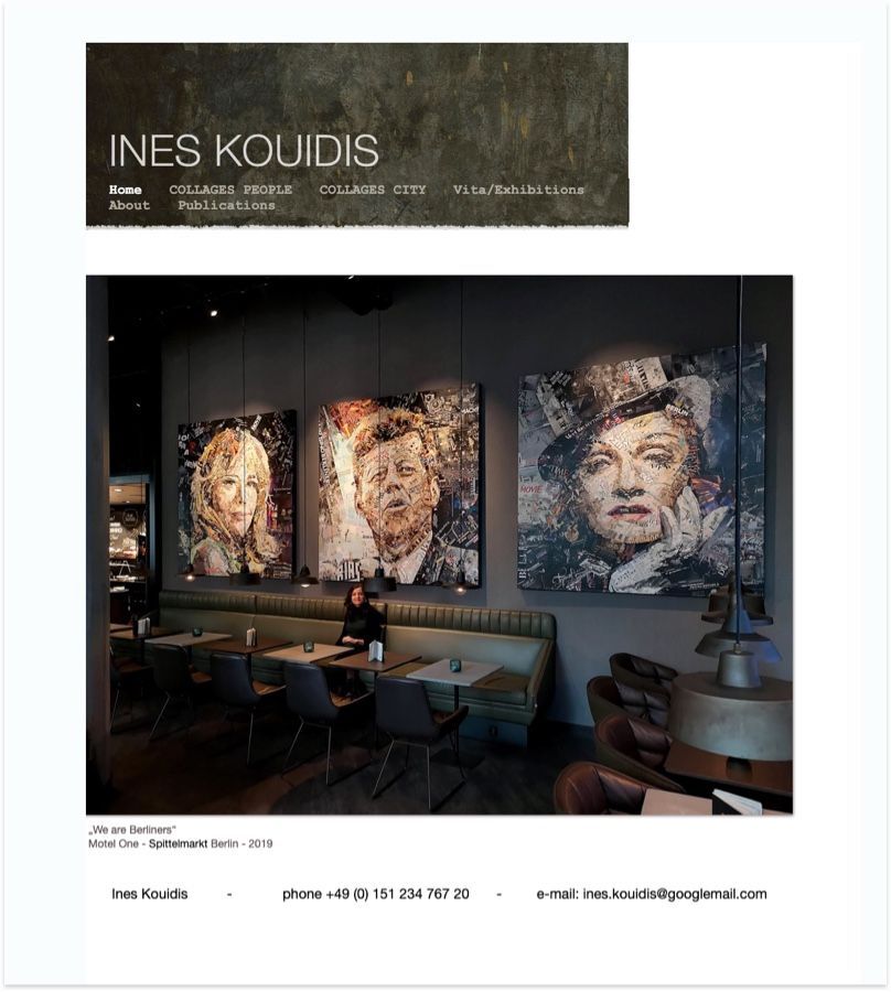 Ιnes Kouidis' Website