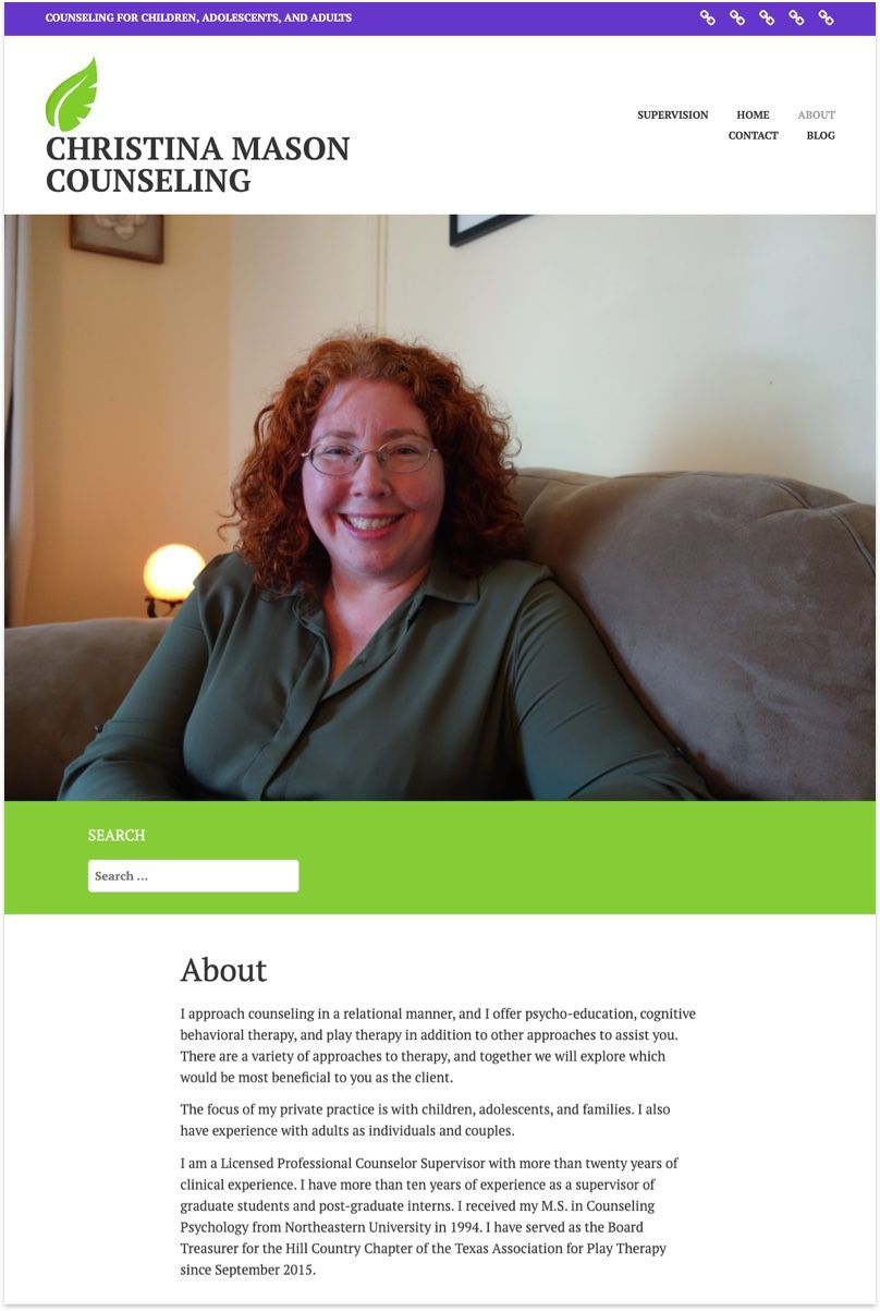 Christina Mason Counseling Website