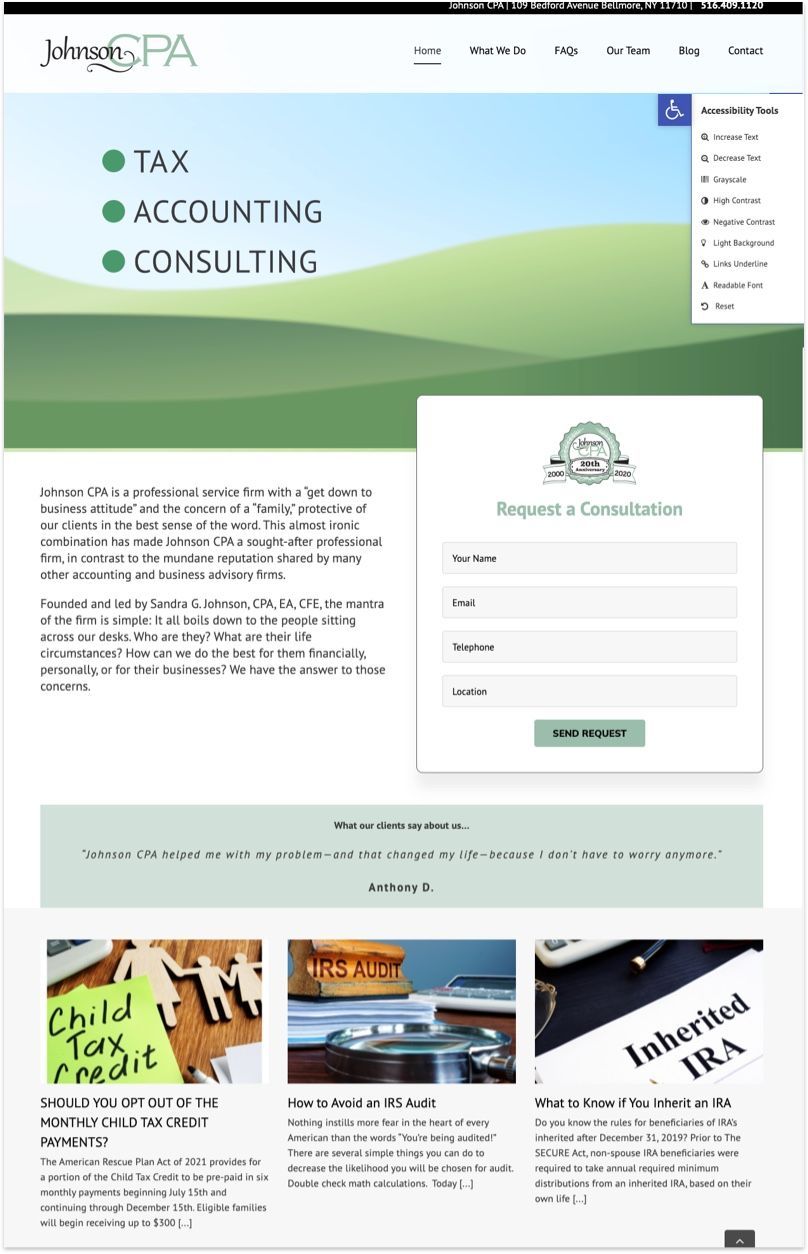 Johnson CPA Website