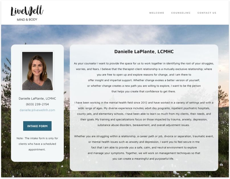 LiveWell Website