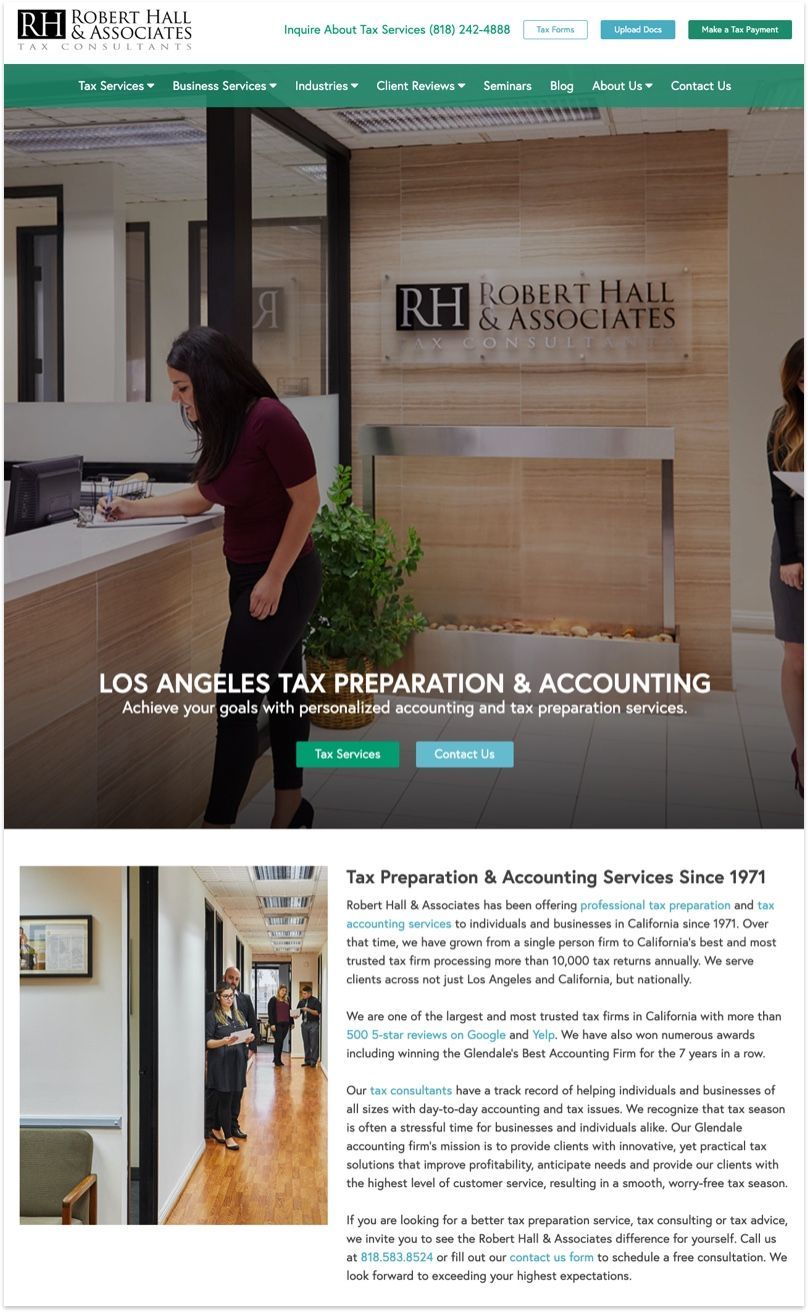 Robert Hall & Associates Website