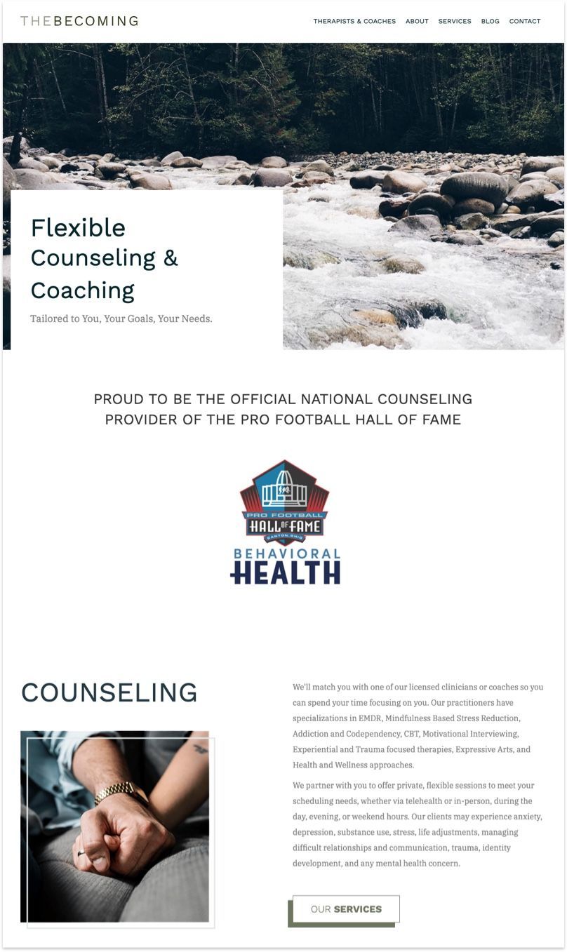 TheBecoming Counseling Website