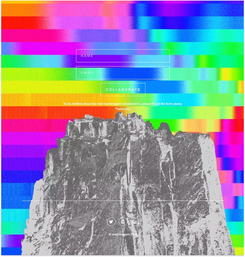 Machine Gum Music Carrd Website