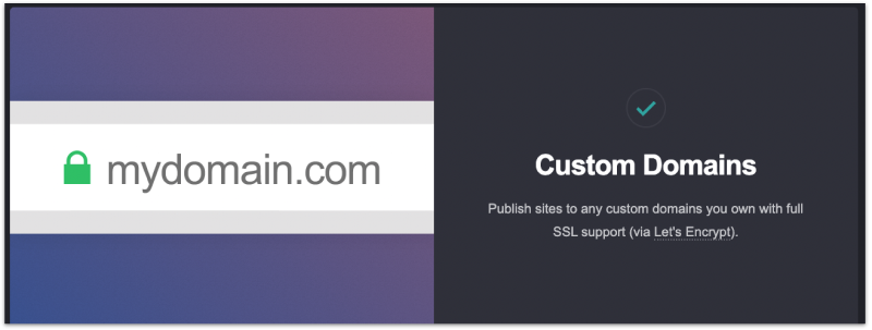 Carrd's Custom Domain feature