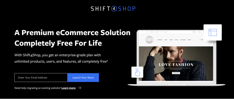 Shift4Shop Home Page