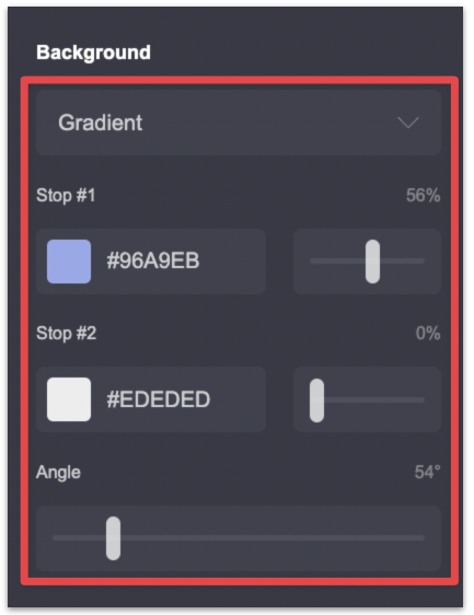 Adding background gradient for the trapezium