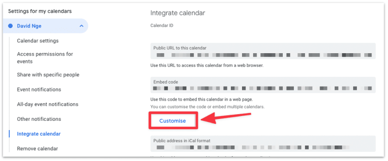You can customize how your Google Calendar will look