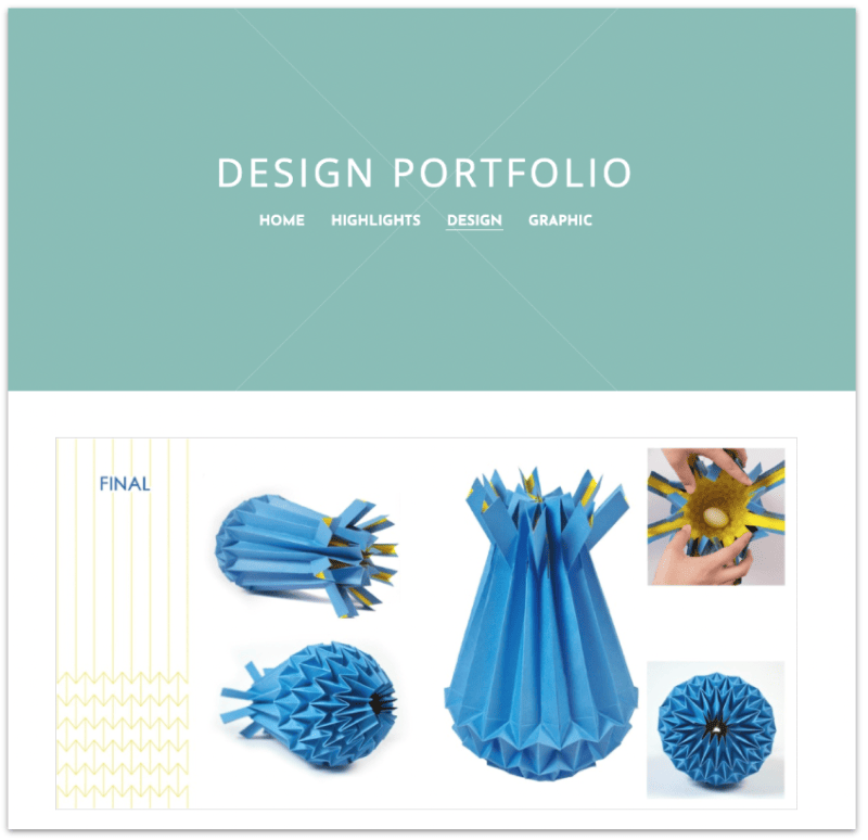 KT Designs portfolio site