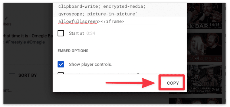 Copy the embed code