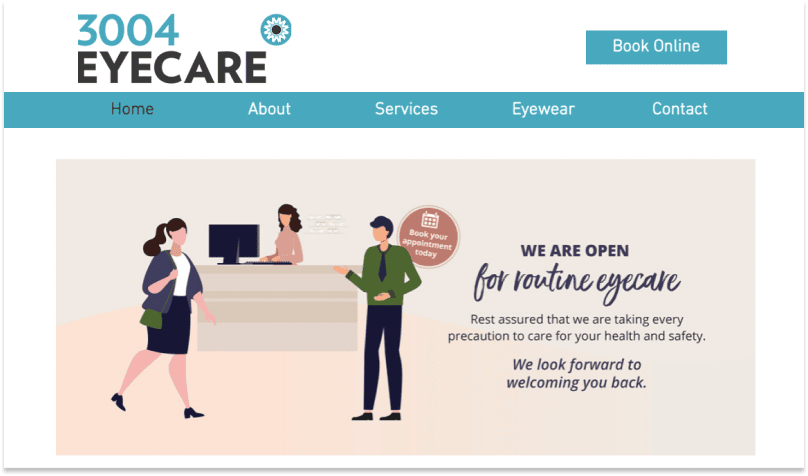 3004 Eyecare home page
