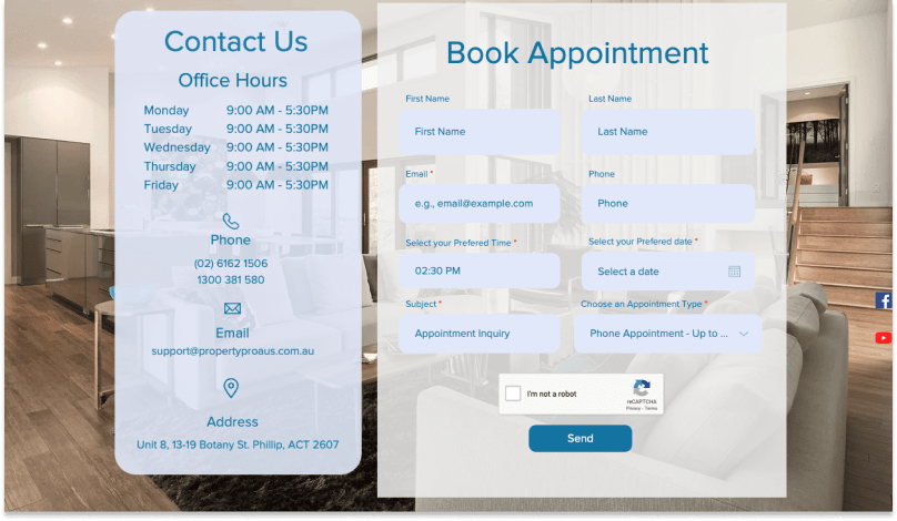 Book an appointment with Property Professionals of Australia