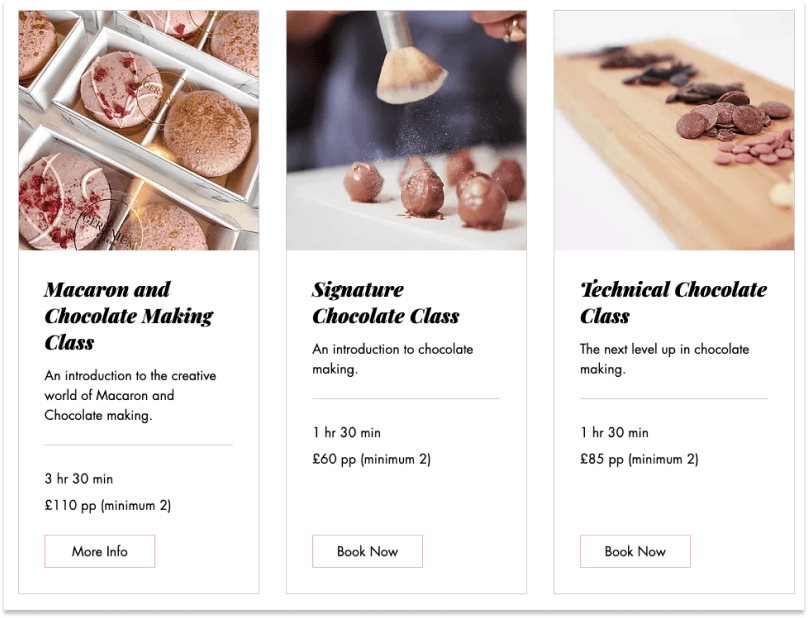 Book a baking class with Studio Chocolate