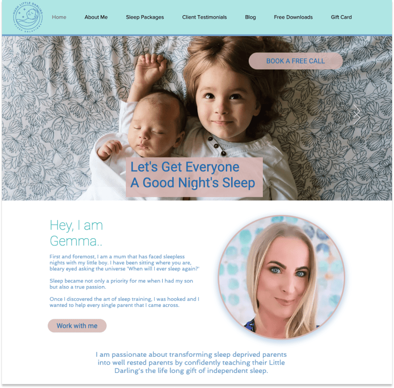 Hush Little Darling home page