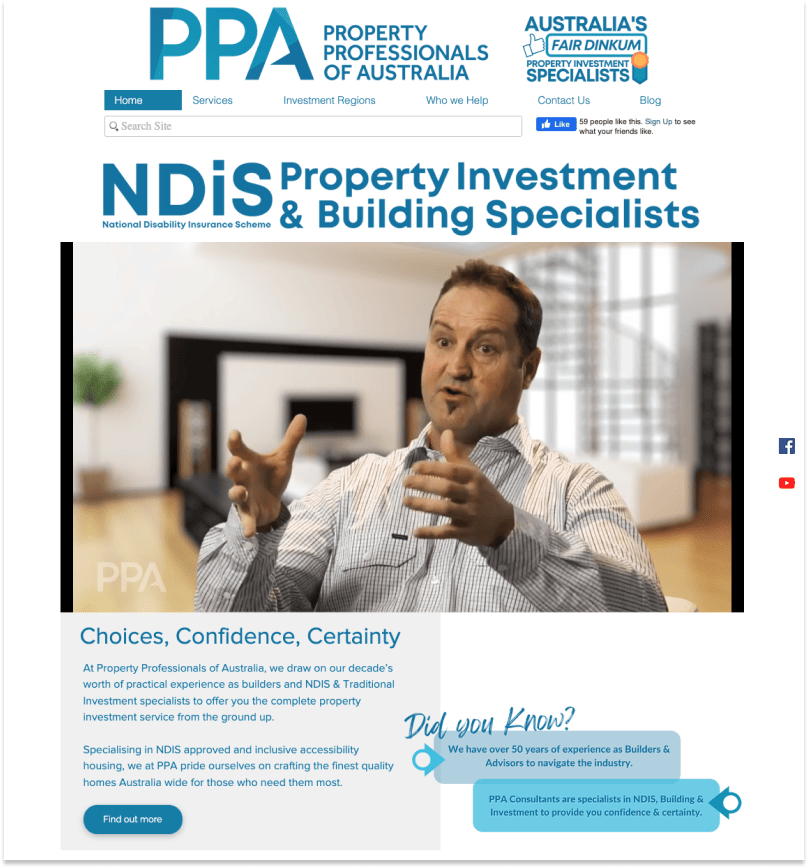 Property Professionals of Australia home page