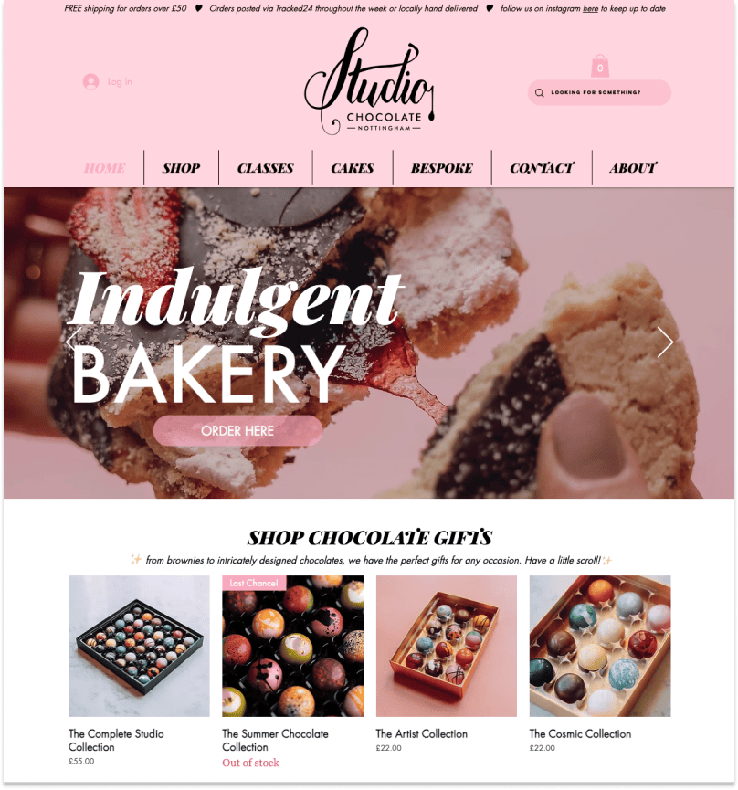 Studio Chocolate home page