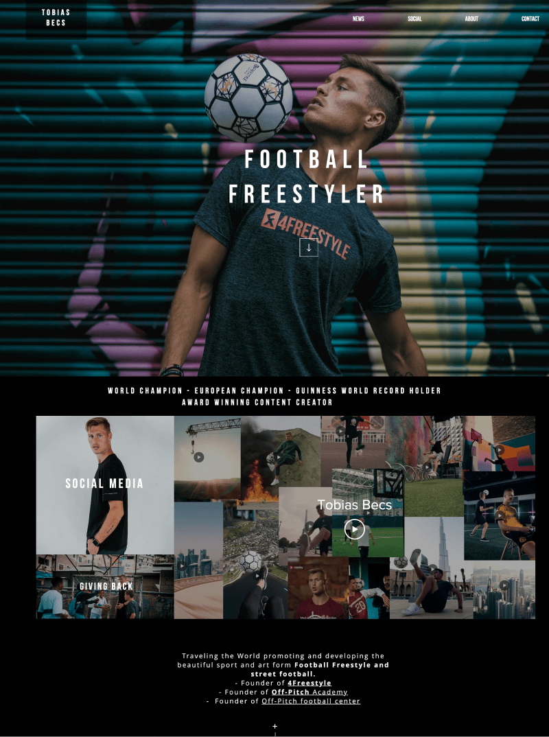 Tobias Becs Landing Page