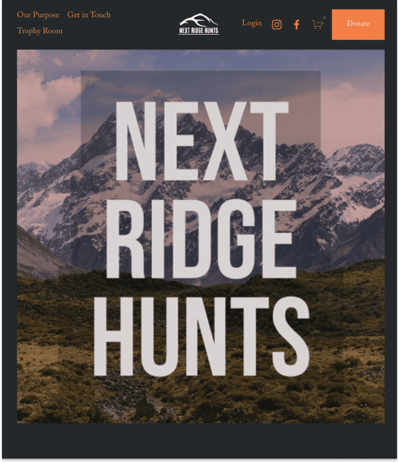Next Ridge Hunts home page