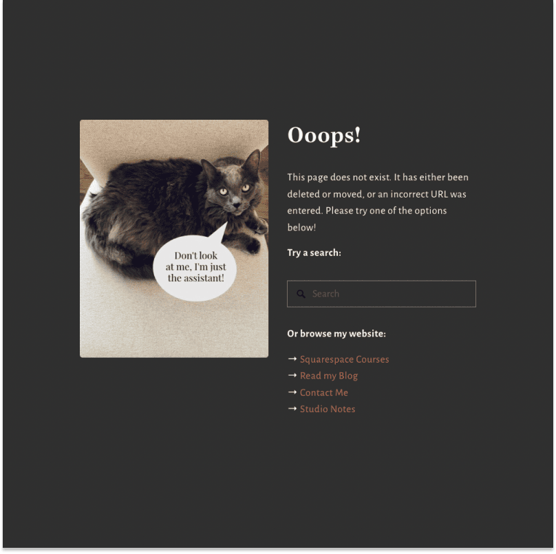 Kerstin Martin's custom 404 page