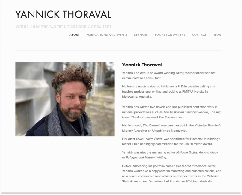 Yannick Thoraval's website