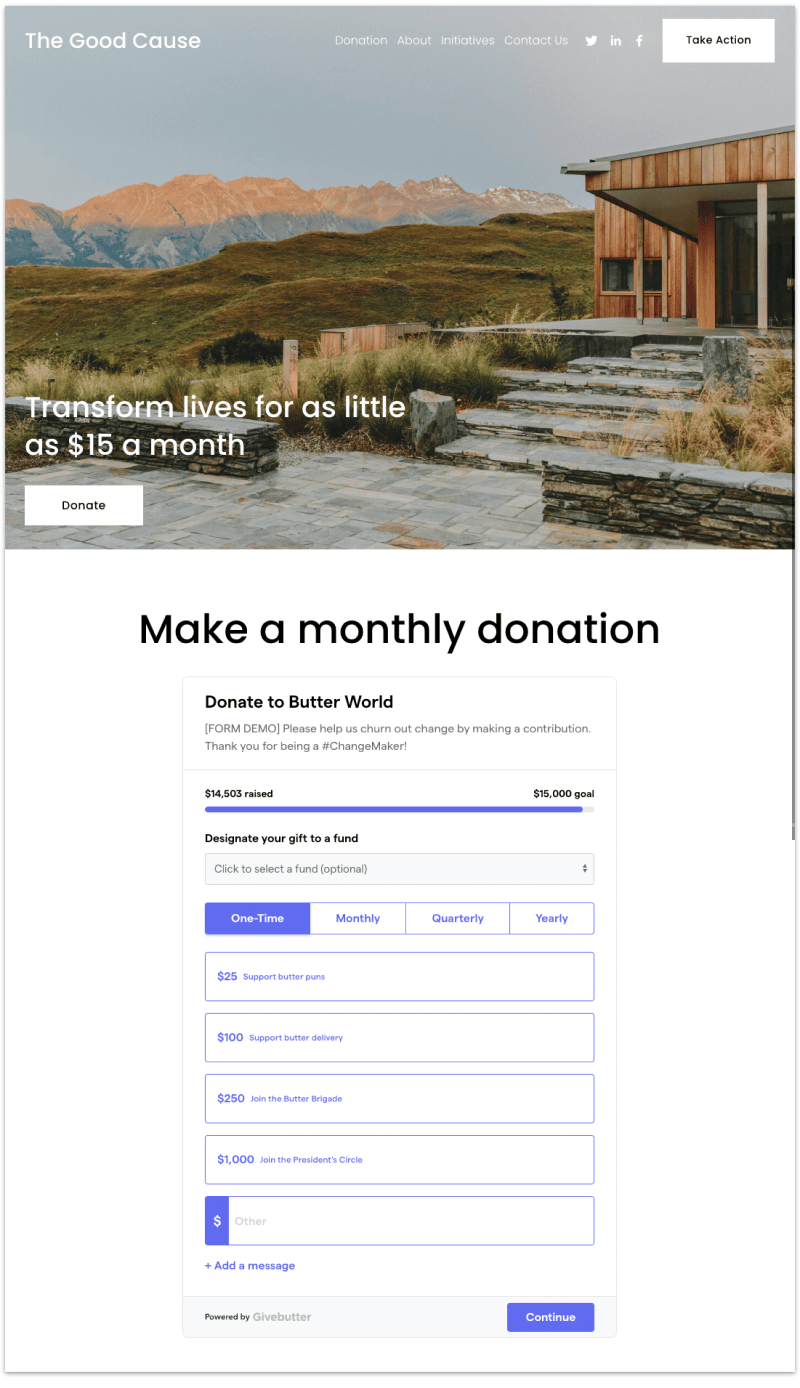 accept bitcoin donations squarespace