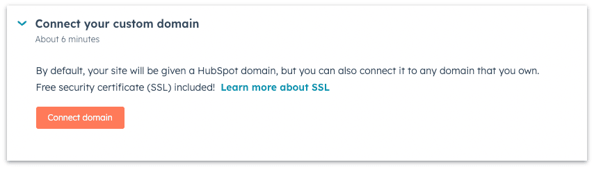 Connect to a custom domain on the Hubspot free plan