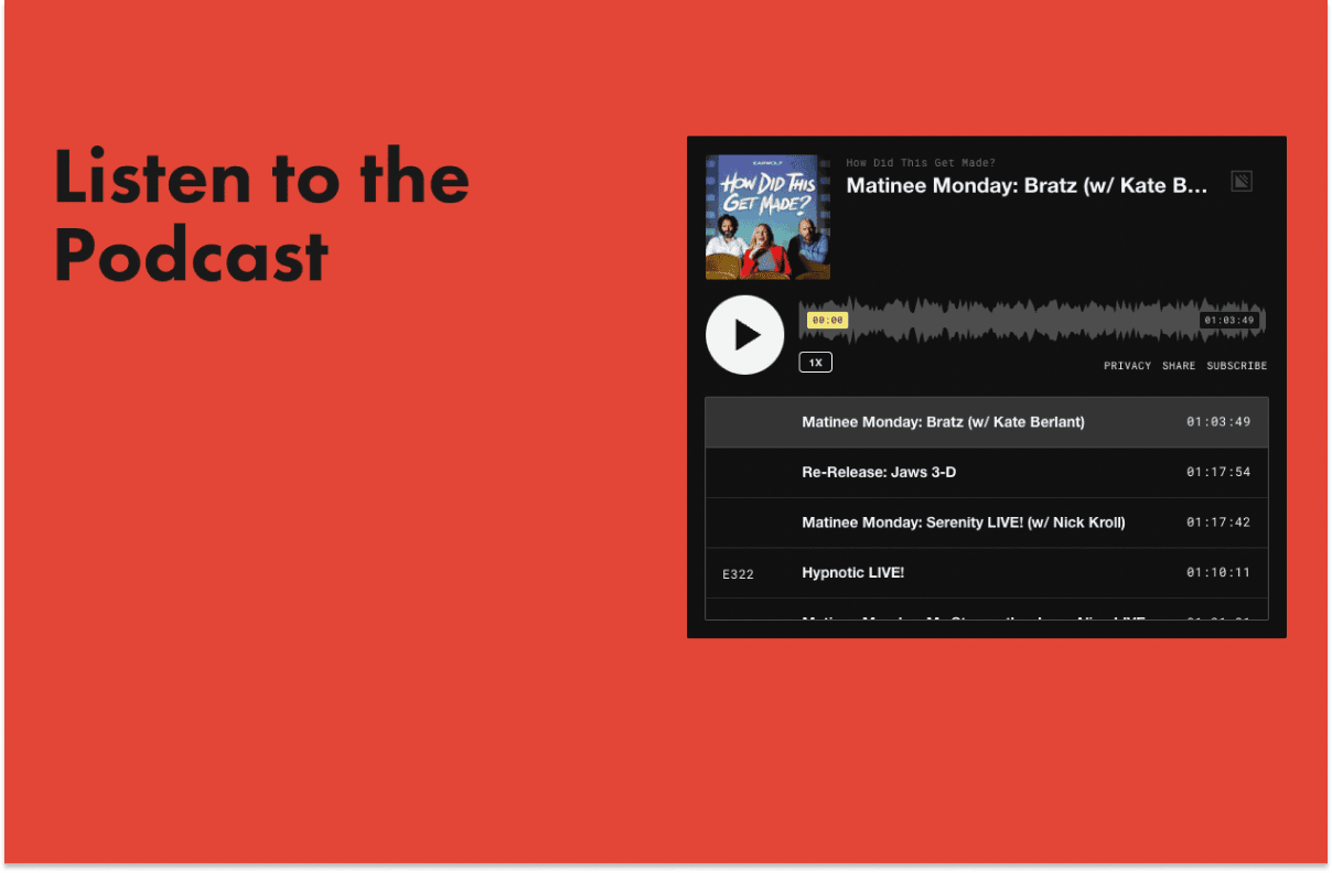 How did this get made? podcast playlist