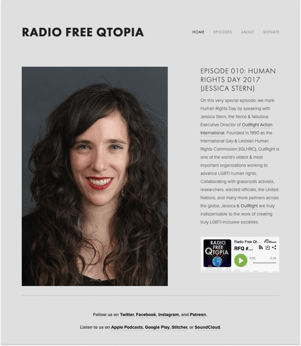 Radio Free Qtopia episode page
