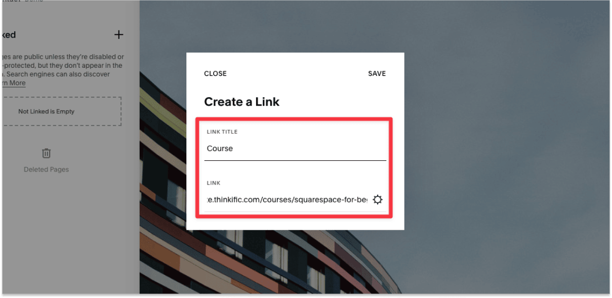 How to integrate Thinkific with your Squarespace site