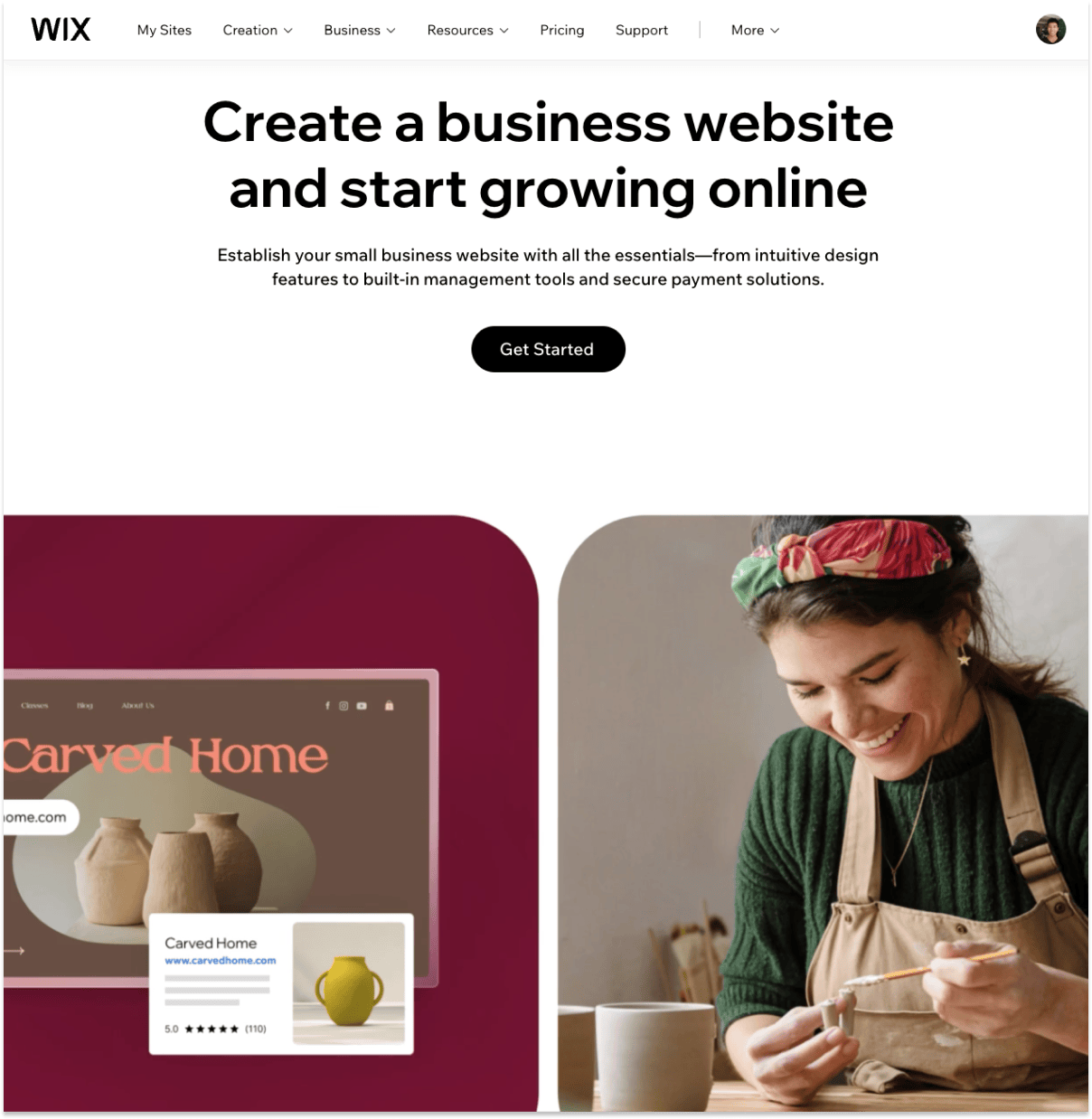 Wix website builder for small businesses