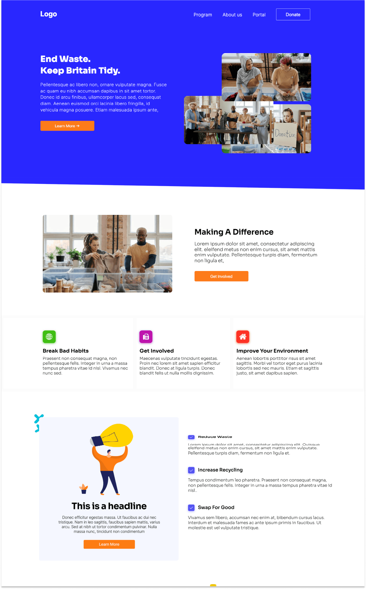 NGO / Charity Carrd template