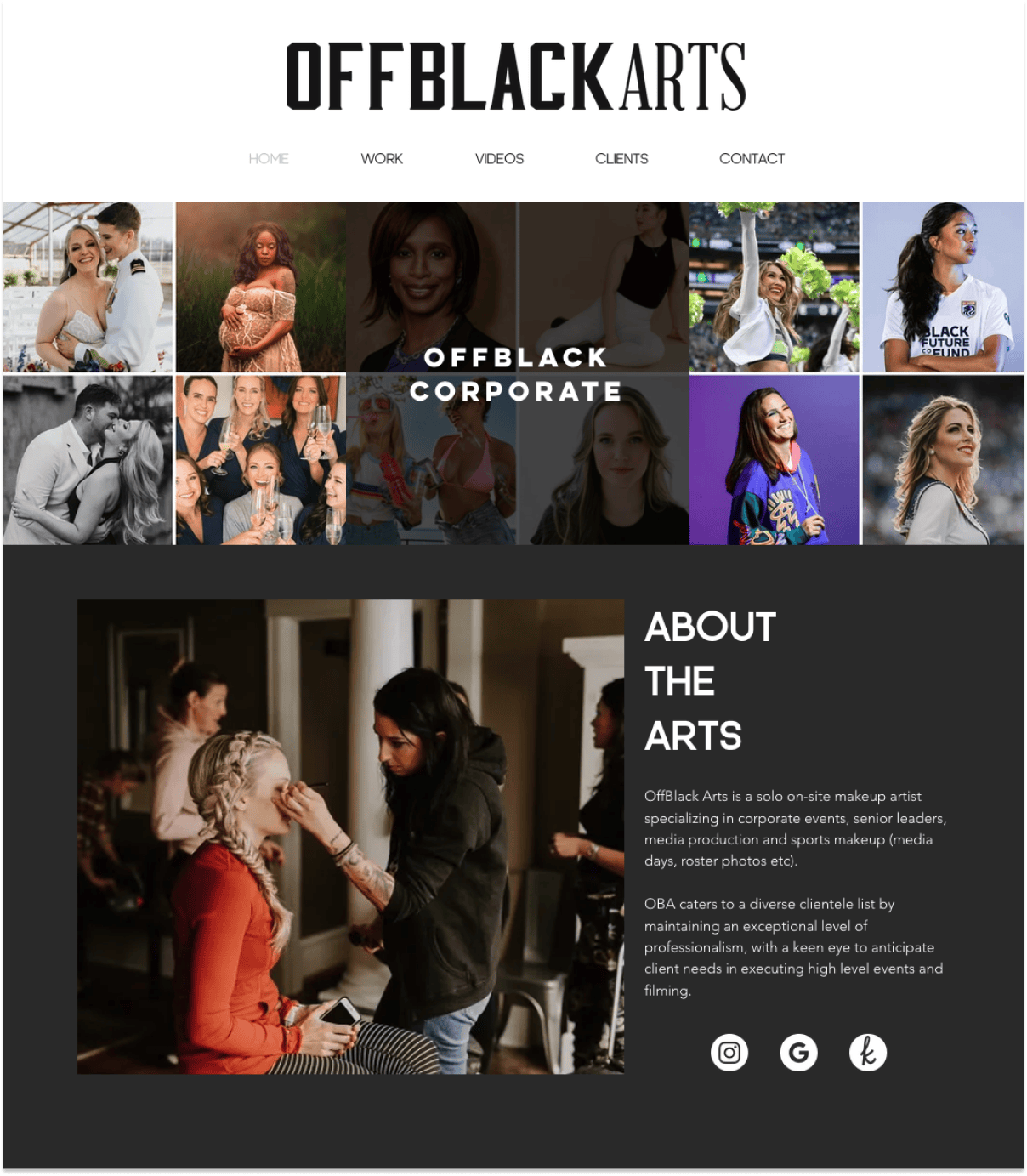Off Black Arts home page