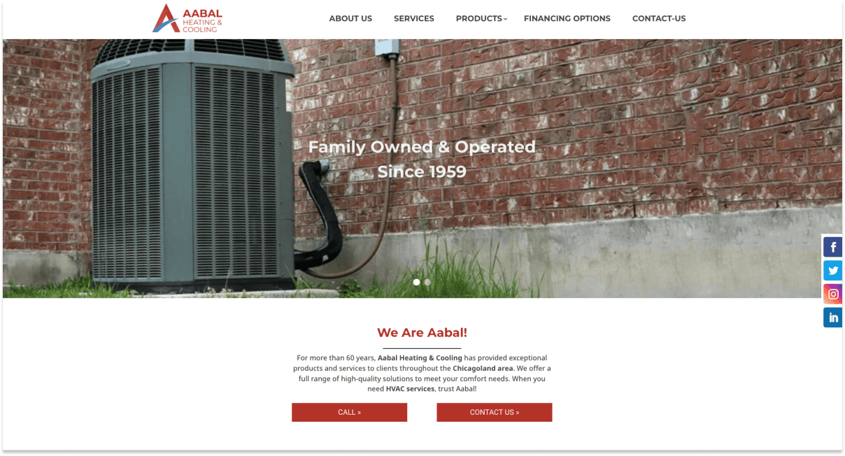 Aabal home page