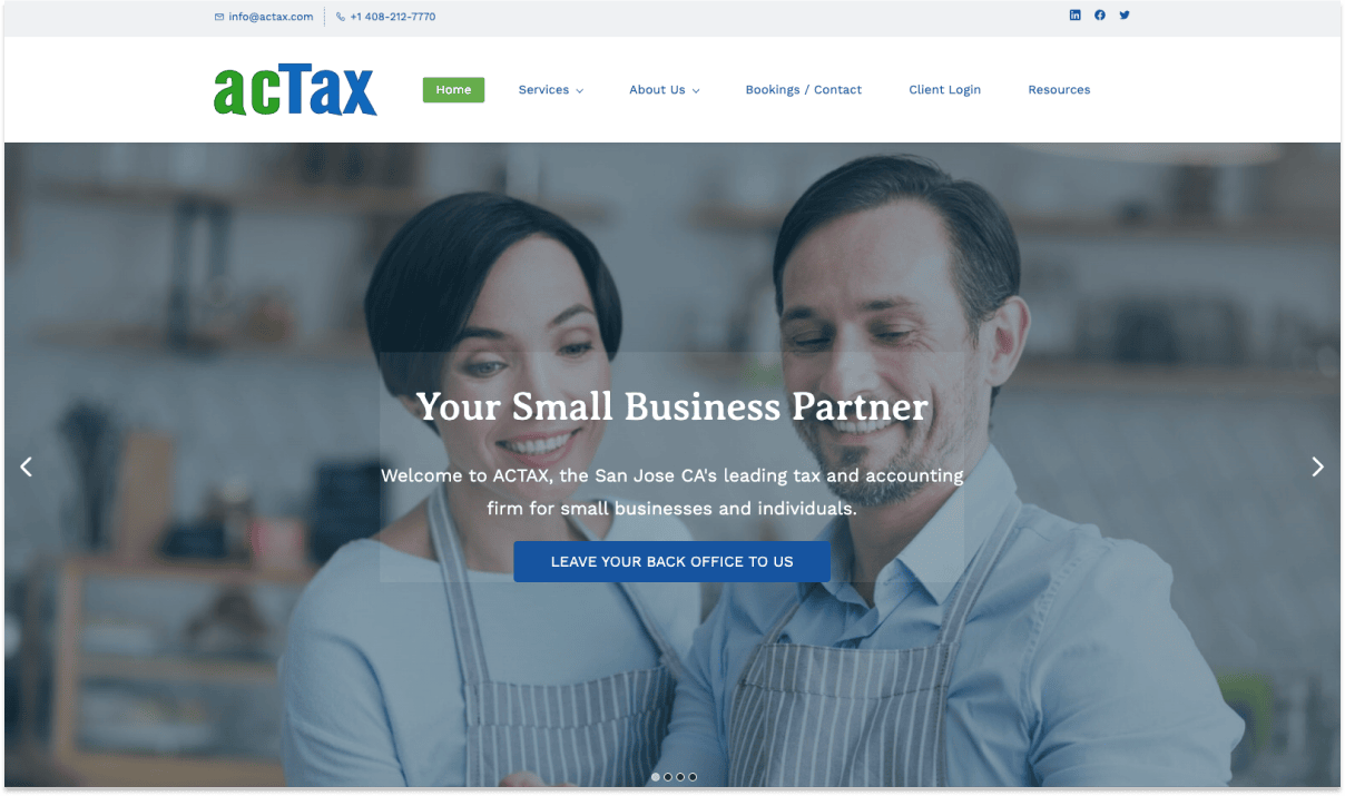 AC Tax home page