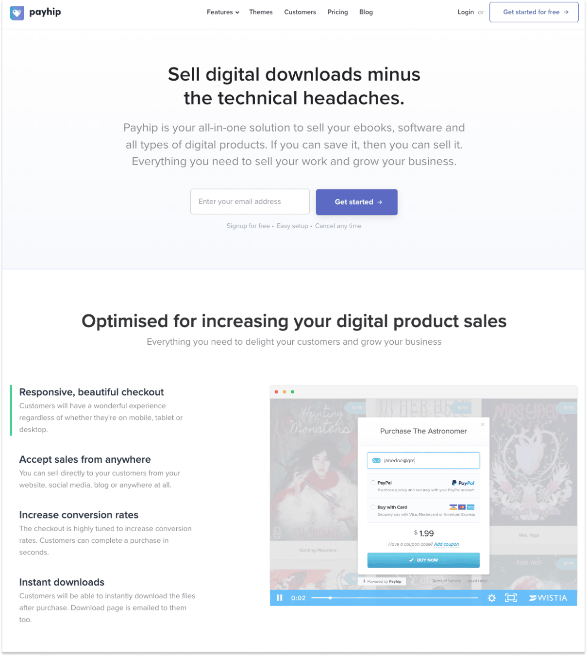 Sell digital downloads on Payhip 